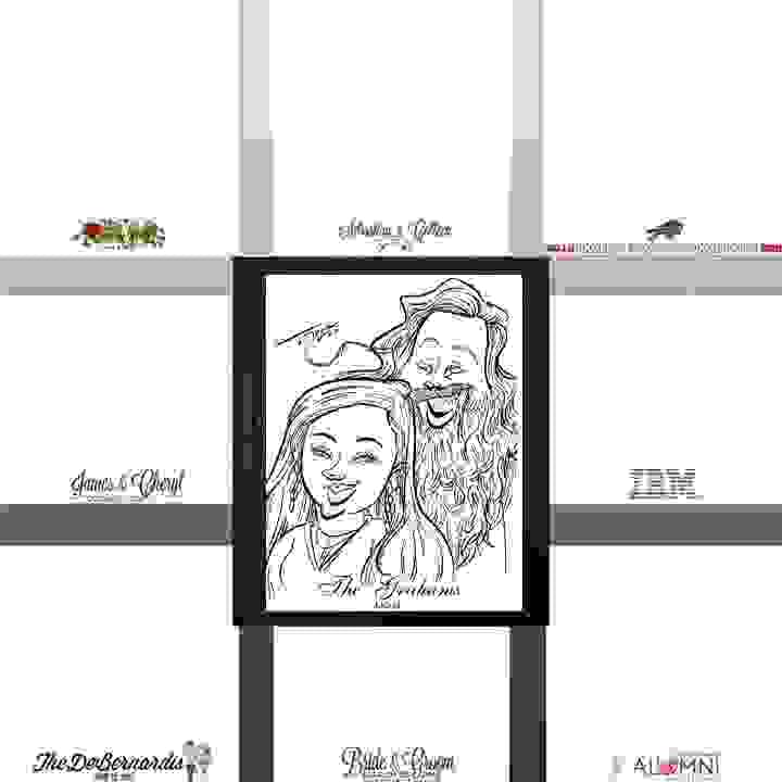 Custom Caricature paper for Weddings and Events, add a personal touch to your event Custom Caricature paper for Weddings and Events, add a personal touch to your event