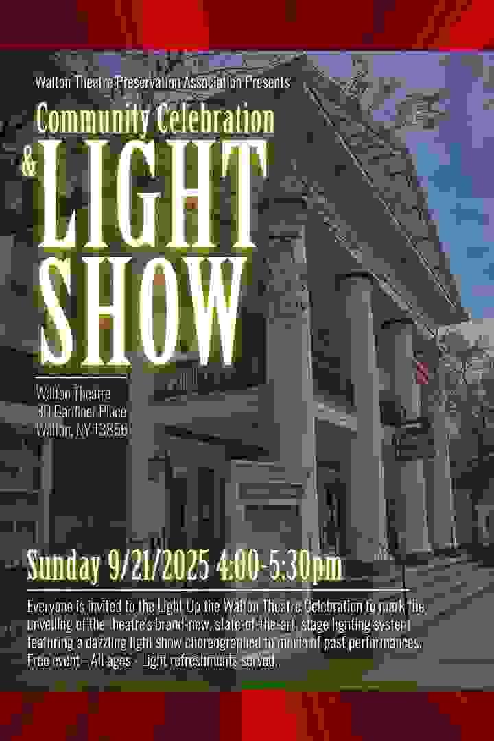 Community Celebration & Light Show poster