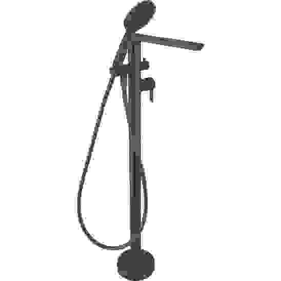 Salle de bain Tunisie / Baignoire Tunisie / Mitigeur de baignoire Tunisie / Mitigeur de baignoire sur pied Tunisie / Mitigeur de baignoire sur pied Tunisie / Mitigeur bain douche à poser Tunisie / Mitigeur de bain douche sur pied en noir mat Tunisie