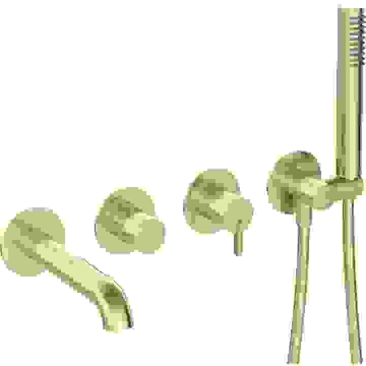 Robinet baignoire avec douchette à main et flexible Tunisie / Mitigeur de baignoire encastré avec flexible Tunisie / Mitigeur de baignoire encastré Tunisie / Mitigeur de baignoire encastré en bronze brossé Tunisie