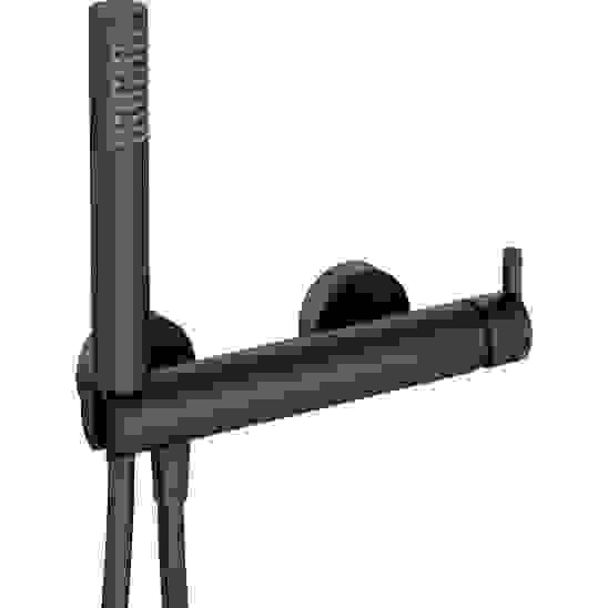 Mitigeur de douche en noir mat Tunisie / Robinetterie de douche noir mat pas cher Tunisie / Mitigeur noir mat pour douche moderne Tunisie / Robinet de douche design Tunisie.
