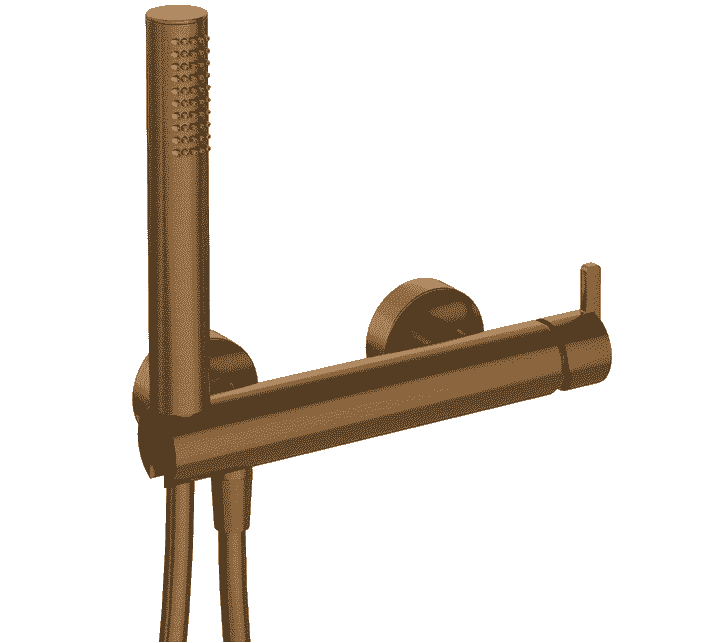 Robinetterie de douche bronze pas cher Tunisie / Mitigeur bronze brossé pour douche Tunisie / Robinet de douche design Tunisie / Douche Tunisie / Mitigeur de douche design en bronze brossé Tunisie