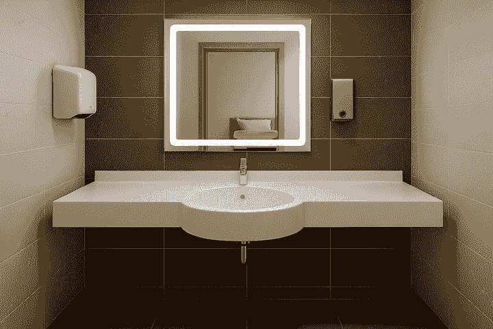 Lavabo Tunisie / Salle de bain Tunisie / Lavabo double suspendue Tunisie