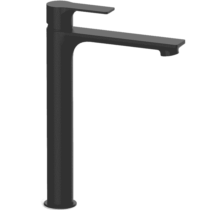 Mitigeur de lavabo rehaussé Remer Tunisie / Mitigeur de vasque long noir Tunisie / Salle de bain Tunisie / Mitigeur noir mat Tunisie / Mitigeur Robuste Tunisie / Mitigeur de salle de bain Tunisie / Mitigeur rehaussé en noir mat Tunisie / Robinetterie en noir mat Tunisie