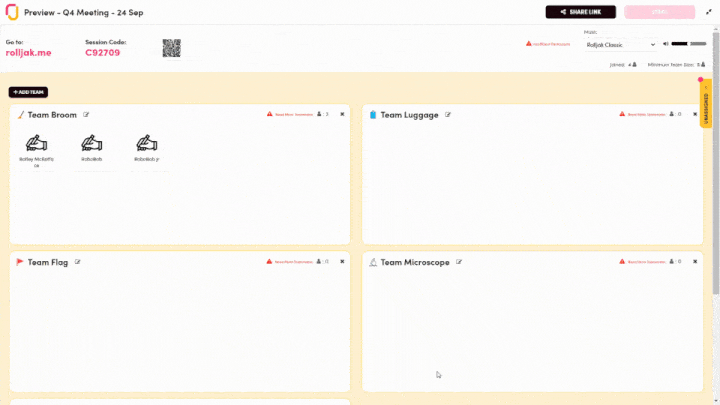 Go LIVE and start the collaborative learning 