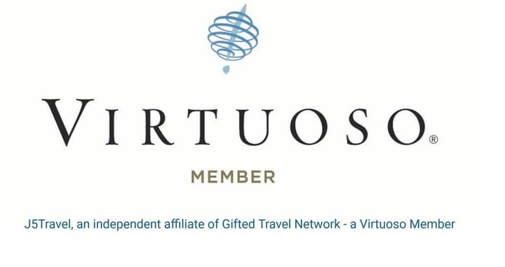 J5Travel tailors are an independent affiliate of Gifted Travel Network - a Virtuoso member