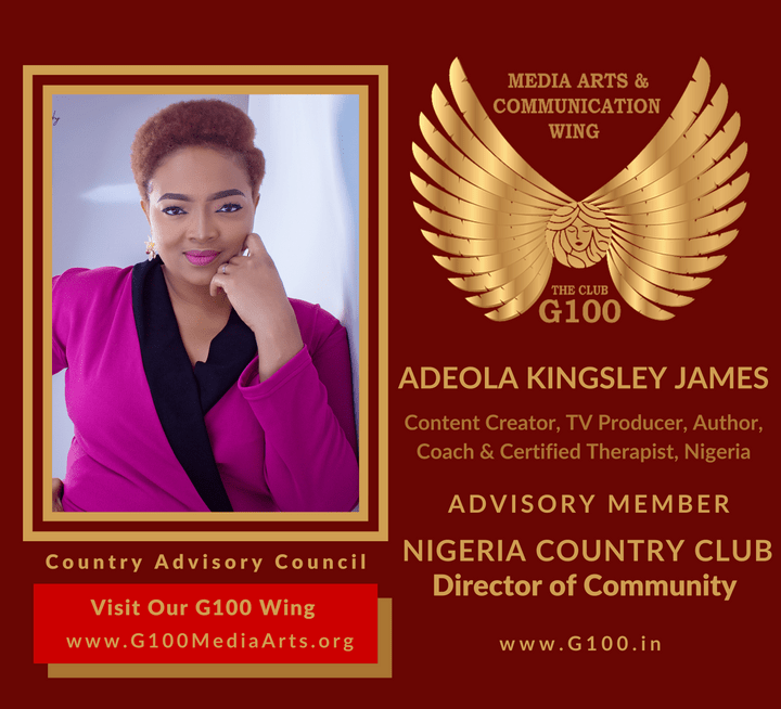 Adeola Kingsley James is Nigeria Country Director of Community at G100 Media Arts & Communication