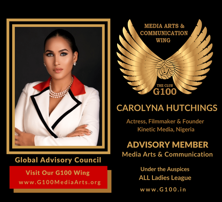 Carolyna Hutchings is an Advisory Member of the Global Advisory Council for G100 Media Arts & Communication