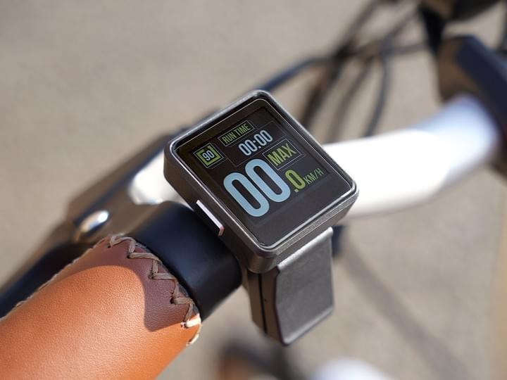 A sleek remote-integrated display