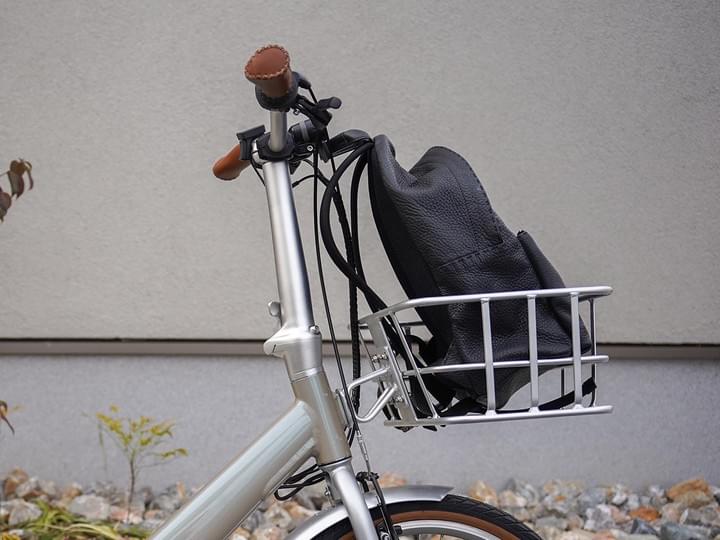 フロントバスケット、ミニペロに簡単取付