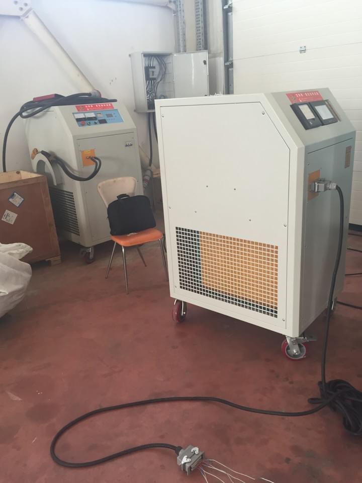 mobile induction heating machine