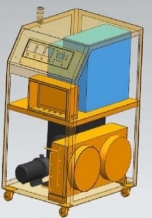 mobile induction heating machine