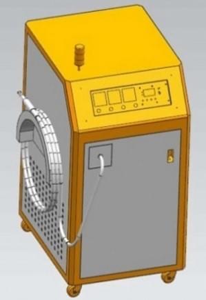 mobile induction heating machine