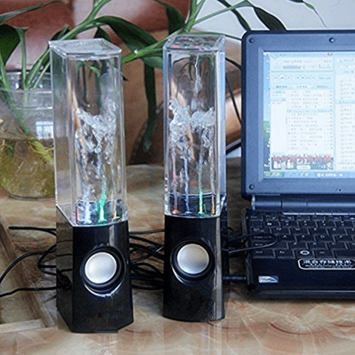 Ultra Black Dancing Water Speakers USB Powered Dancing Fountain Speaker