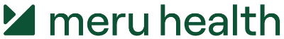 Meru Health logo, green with white background