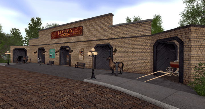 Coopersville Livery and Horse Stables in Kitely Virtual World