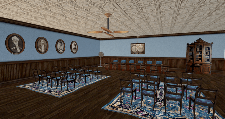 Coopersville City Hall Meeting Room in Kitely Virtual World