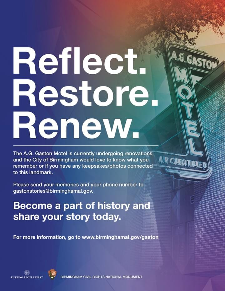 65th Anniversary of AG Gaston Motel Event Flyer