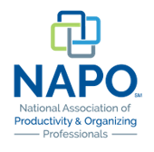 Michelle Santaferraro is a gold member of the National Association of Productivity and Organizing Professionals
