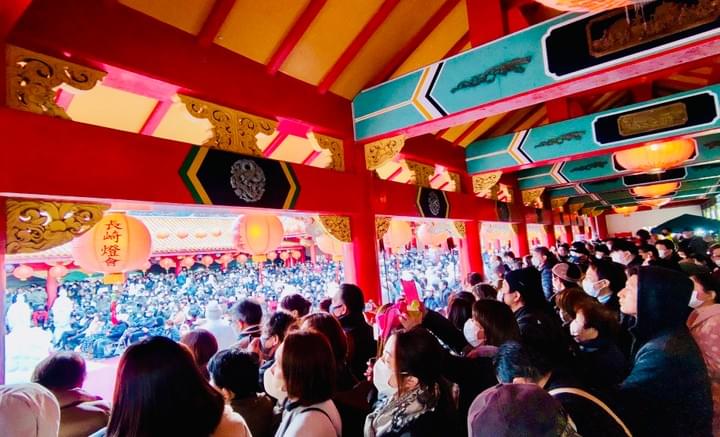 姜潤の変面ショー　長崎ランタンフェスティバル