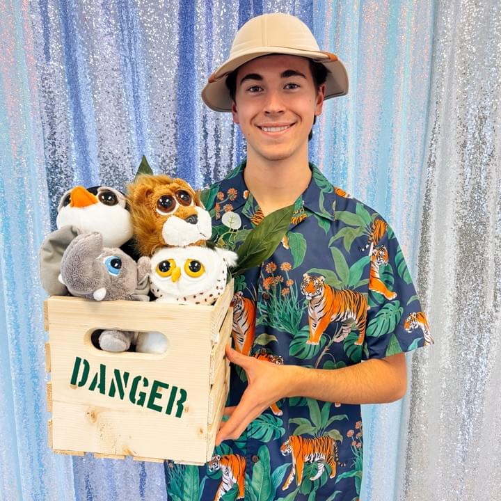 Zookeeper Character Performer Stuffed Animal Zoo Safari Wild One Kids Birthday Party in Edmonton