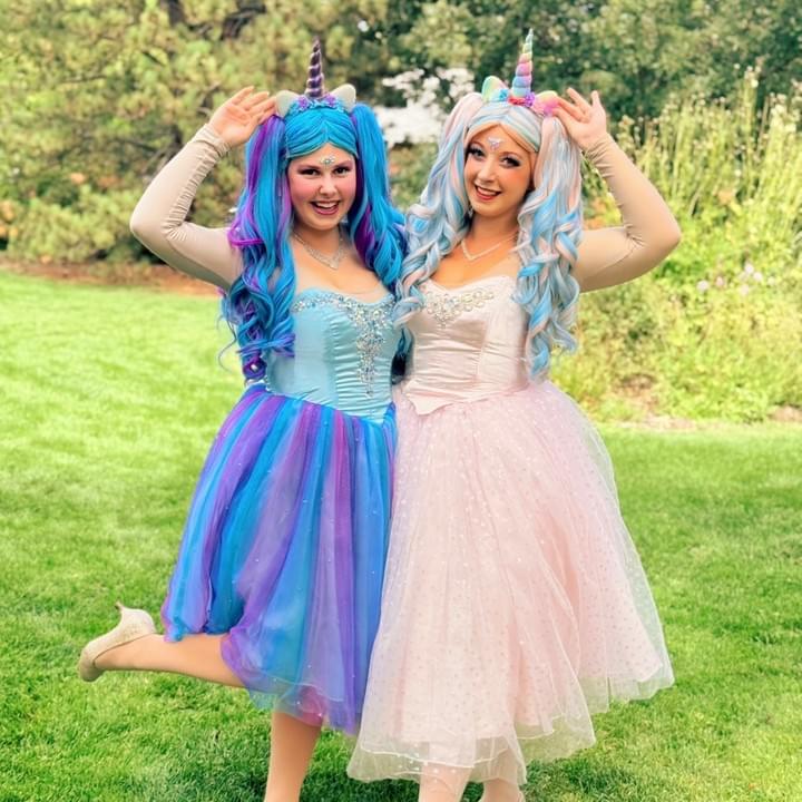 Princess Unicorn Character Performer Kids Birthday Party in EdmontonAriel Little Mermaid Character Performer Kids Birthday Party in Edmonton