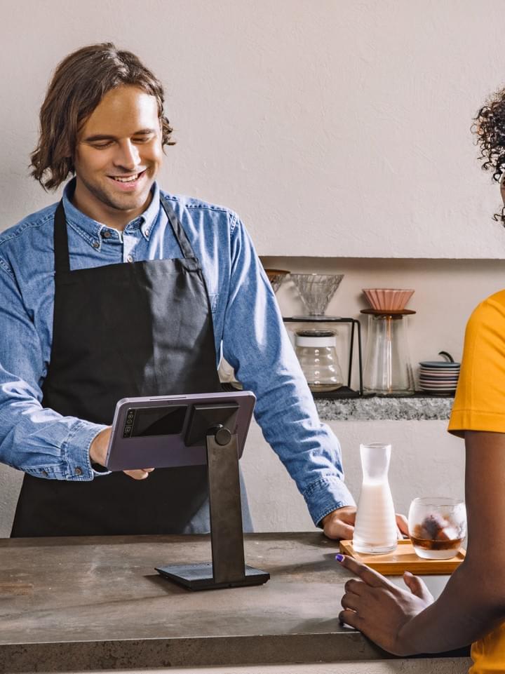 PAX M8 PayTablet with stand holder