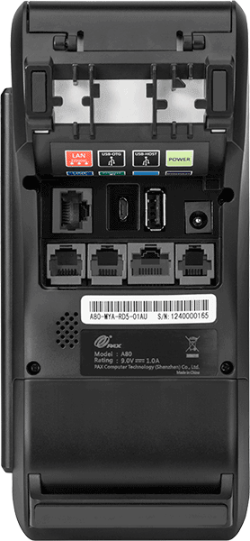 PAX A80 Android terminal in white