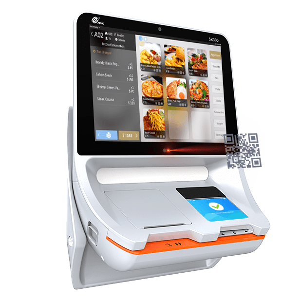 PAX SK300 scans QR code