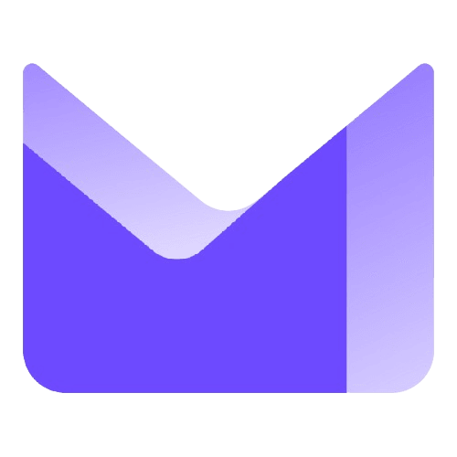 A stylized icon resembling an envelope, commonly associated with email or messaging. The design features a purple background with a gradient-shaded “M” shape at the center. The top of the “M” is formed by two diagonal segments meeting in the middle, while the bottom is a rounded rectangular base. A vertical gradient strip on the right side adds depth and a sense of layering. The overall aesthetic is sleek and minimalistic, suggesting modern digital communication, with visual cues that evoke clarity, connectivity, and professionalism.