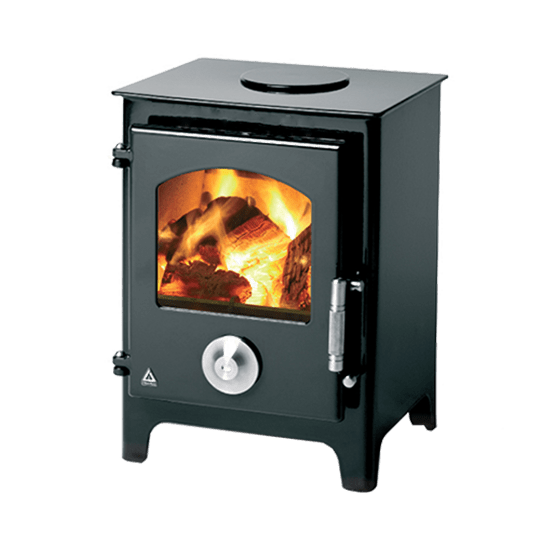 Trianco Newton Modern Enamel 5kW Stove - Black
