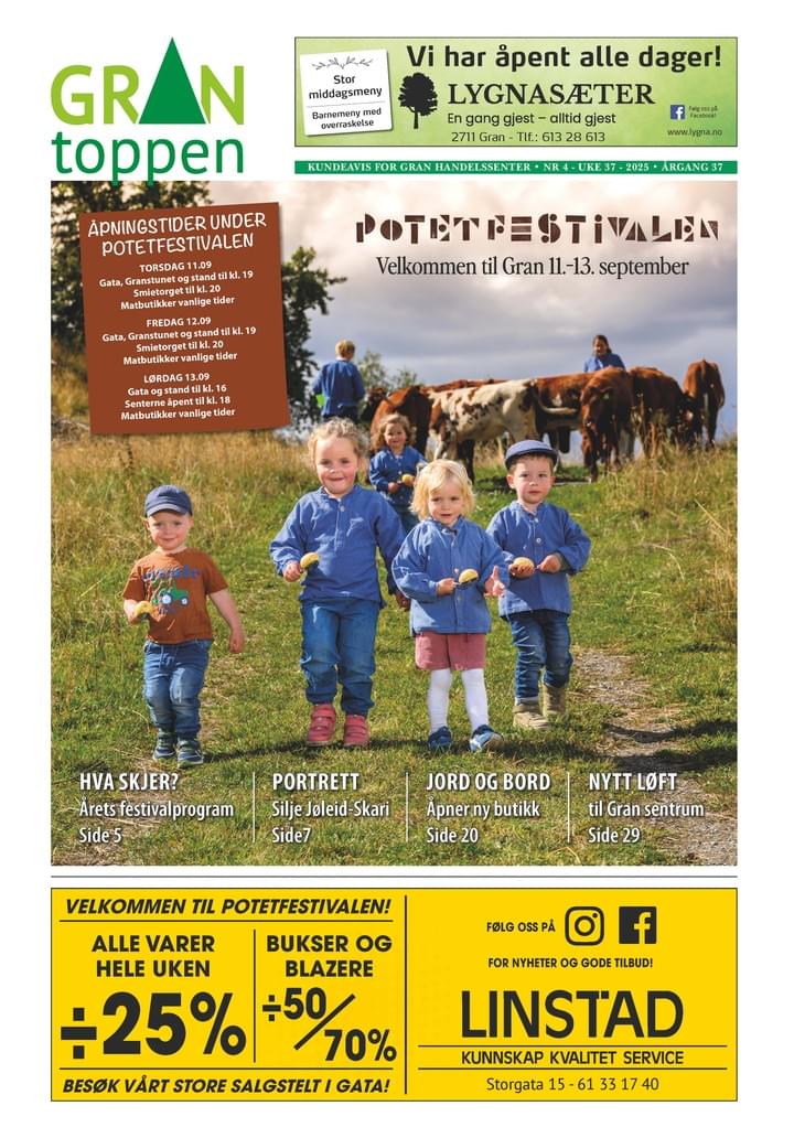Grantoppen nr 4, Den Norske Potetfestivalen september 2025