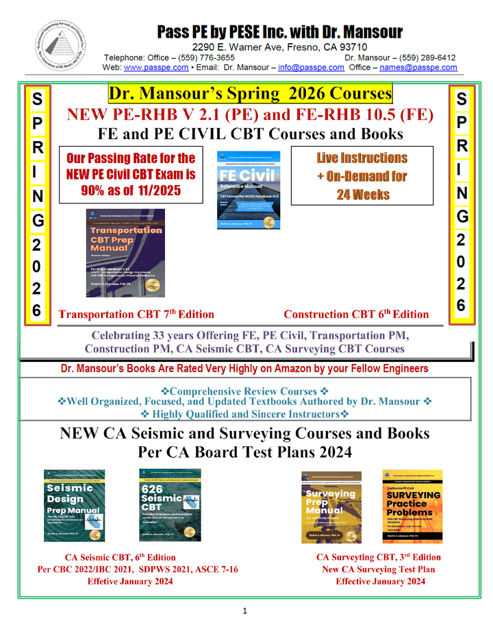 2026 SPRING Schedule