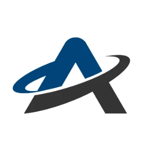 AAC logo, with the capital letter A with an arrown coming from behind