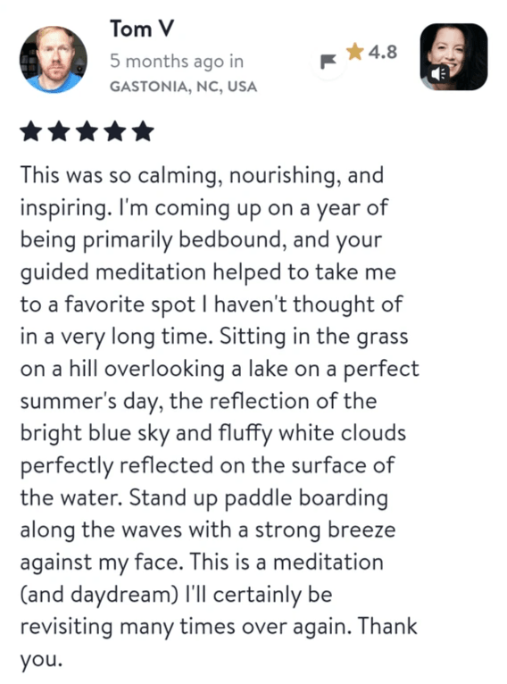 Relax through visualisation