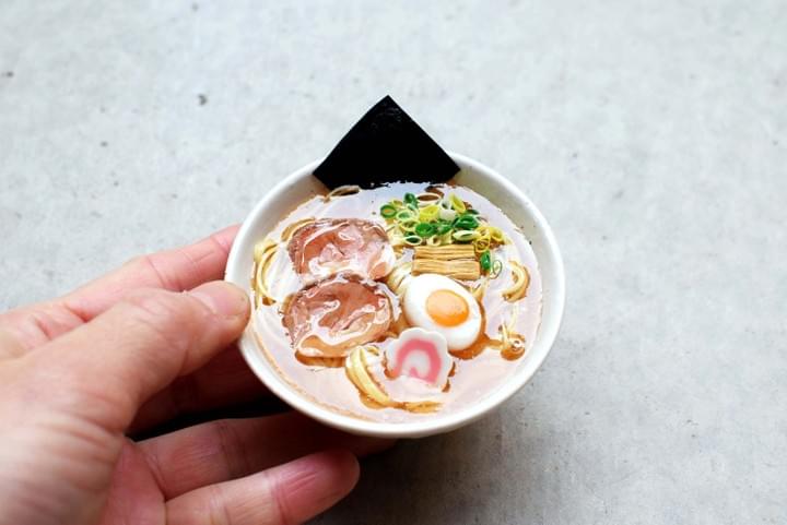 ALT: Miniature Ramen clay art made at BONCHI Kyoto workshop