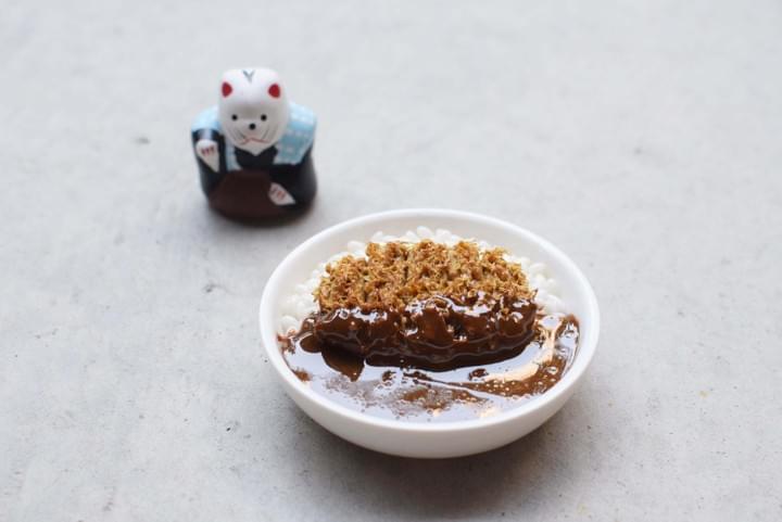 ALT: Miniature Japanese Curry clay art made at BONCHI Kyoto workshop