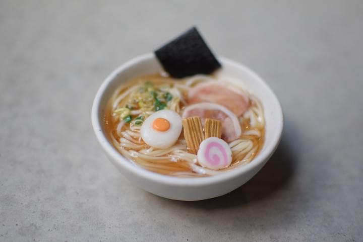 ALT: Miniature Ramen clay art made at BONCHI Kyoto workshop