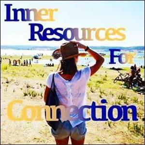 A woman standing on the beach, looking at the sea, Inner Resources For Connection