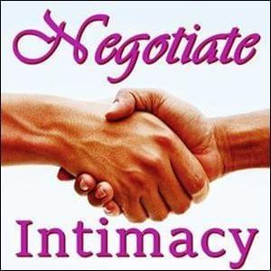 Two people shaking hands after Negotiating Intimacy