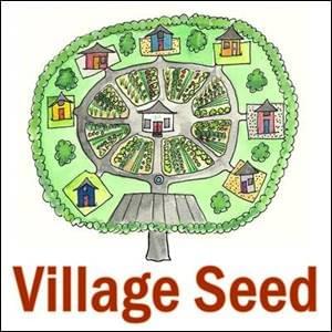 a hand drawn circular village, born from a Village Seed