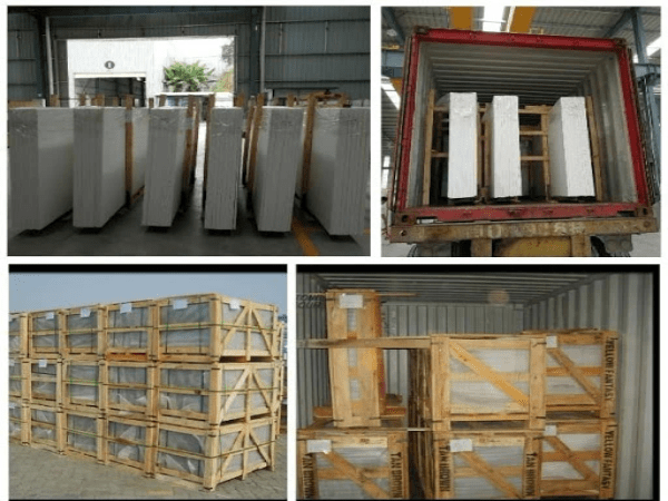 quartz stone packing