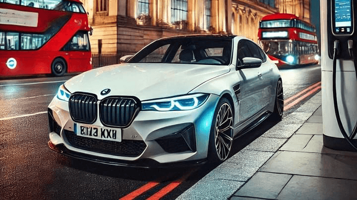 Electric car run out of charge