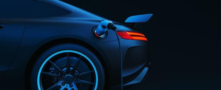 Electric car battery charge roadside