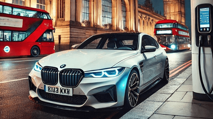 Electric car battery charge roadside