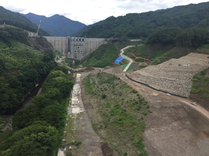 八幡野メガソーラーの現場