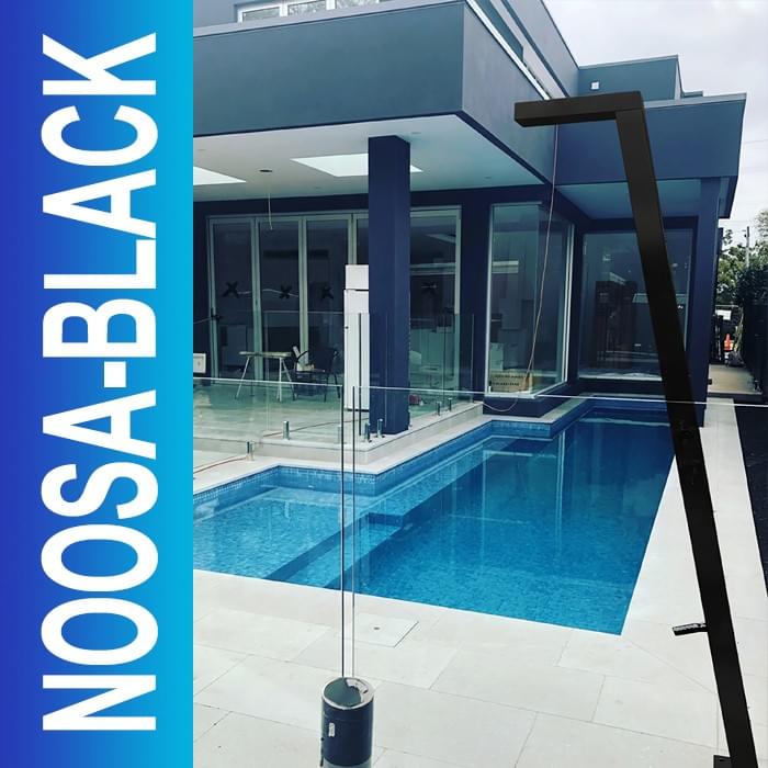 Noosa black 316# marine grade outdoor shower