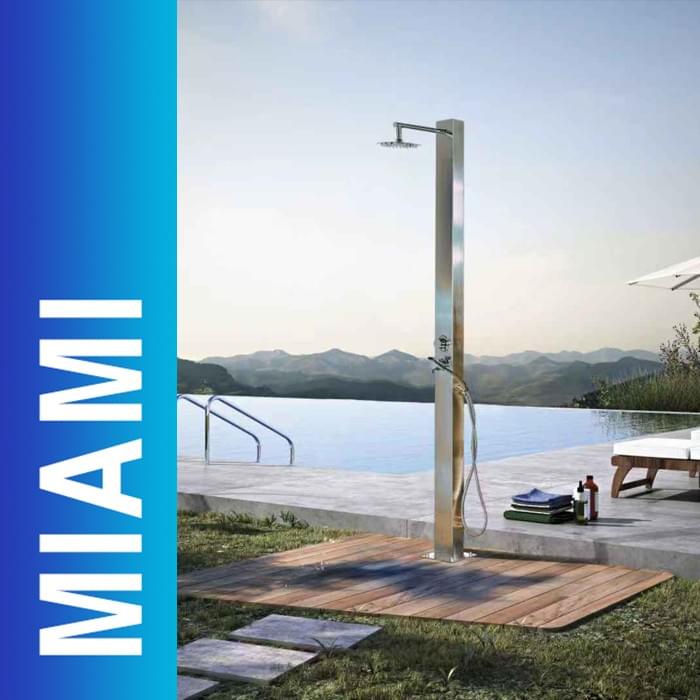 MIAMI 316# marine grade outdoor shower