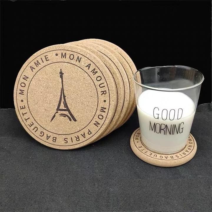 Promotional Custom Logo Cork Coasters 