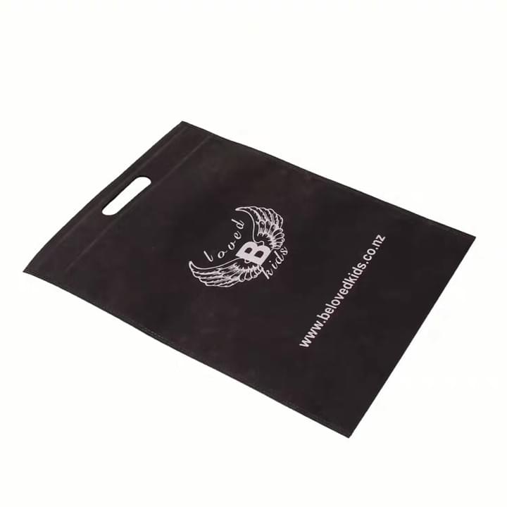 Promotional Custom Logo Black Non woven Bags